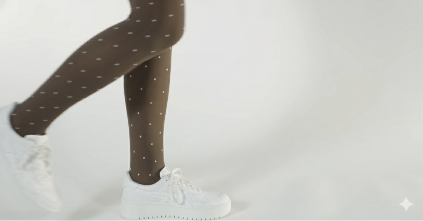 Prikkede strømpebukser