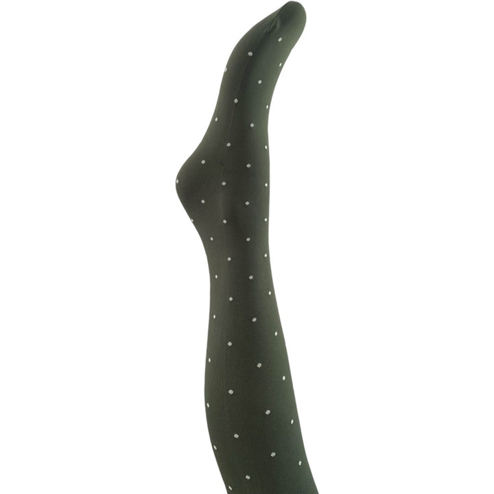 A MOÌ Agnes army dot tights Tights Army w. off white dots