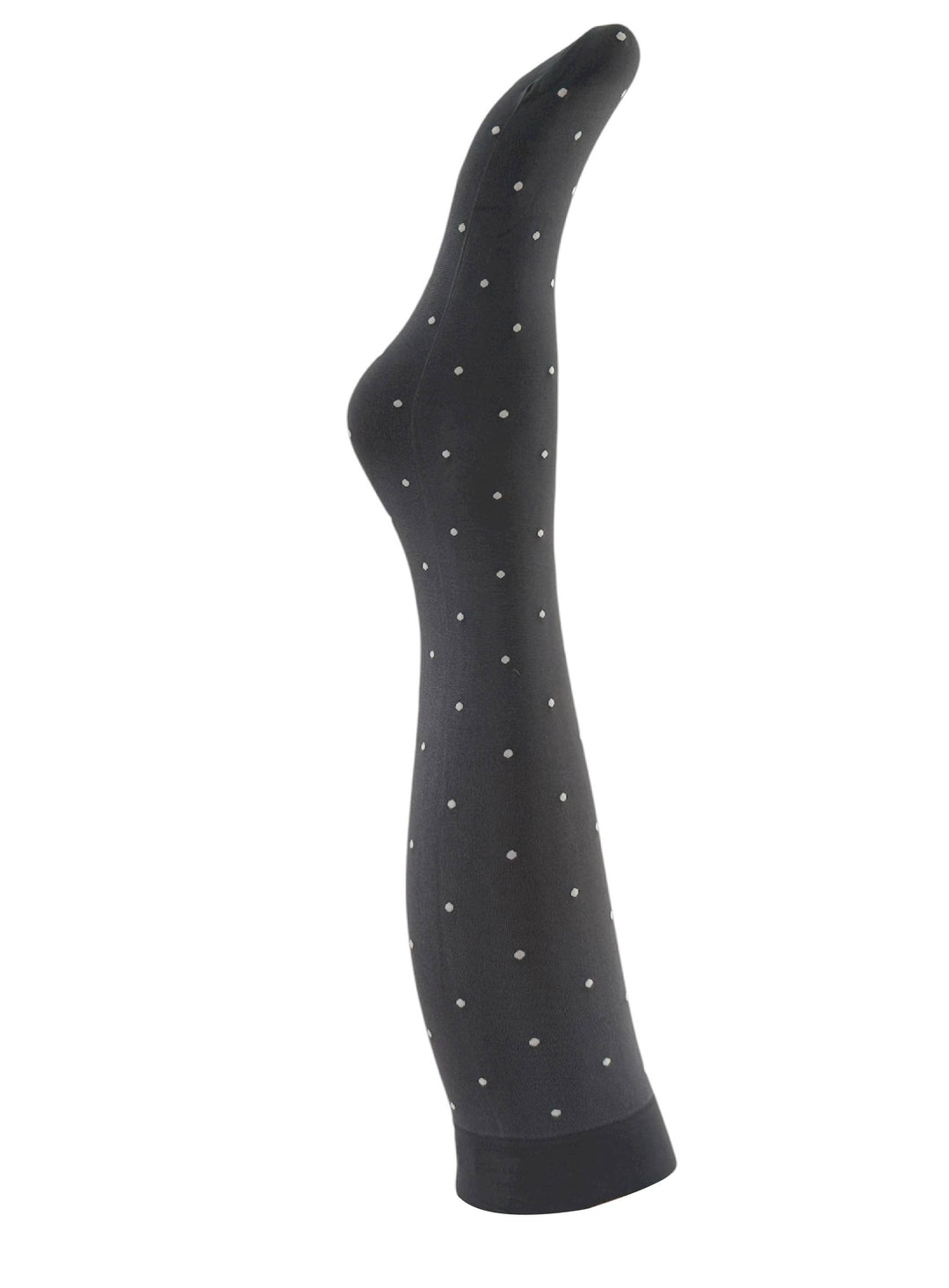 A MOÌ Agnes dark grey dot knee high sock Knee high sock Dark grey w. off white dot