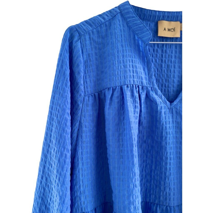 A MOÌ Berlin L/S blouse Blouses Ocean blue