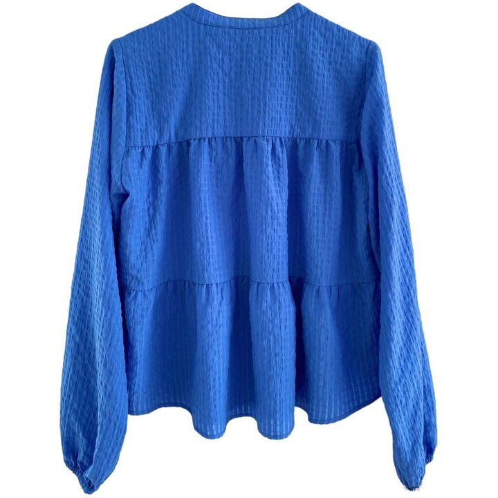 A MOÌ Berlin L/S blouse Blouses Ocean blue