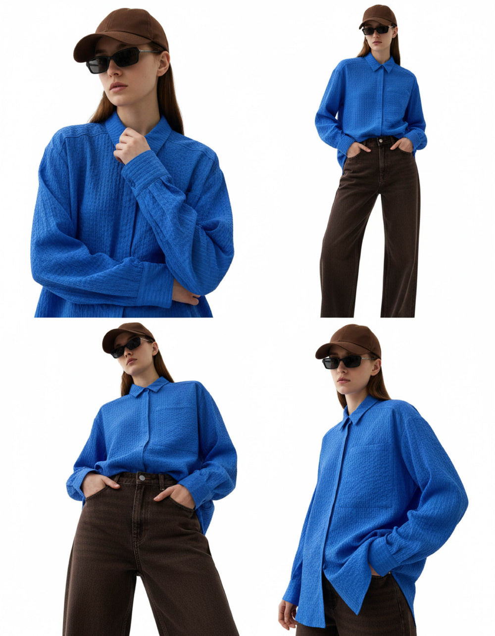 A MOÌ APS Copenhagen L/S shirt Shirt Ocean blue