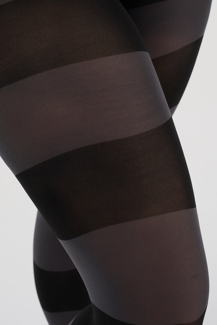 Inge wide stripe tights