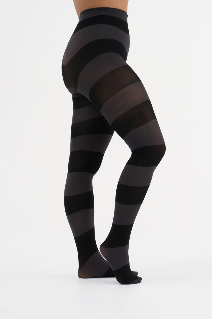 Inge wide stripe tights