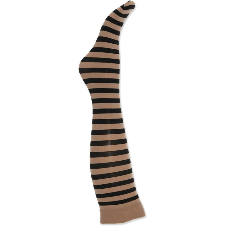 A MOÌ Klara stripe knee high sock Knee high sock Camel and black stripe