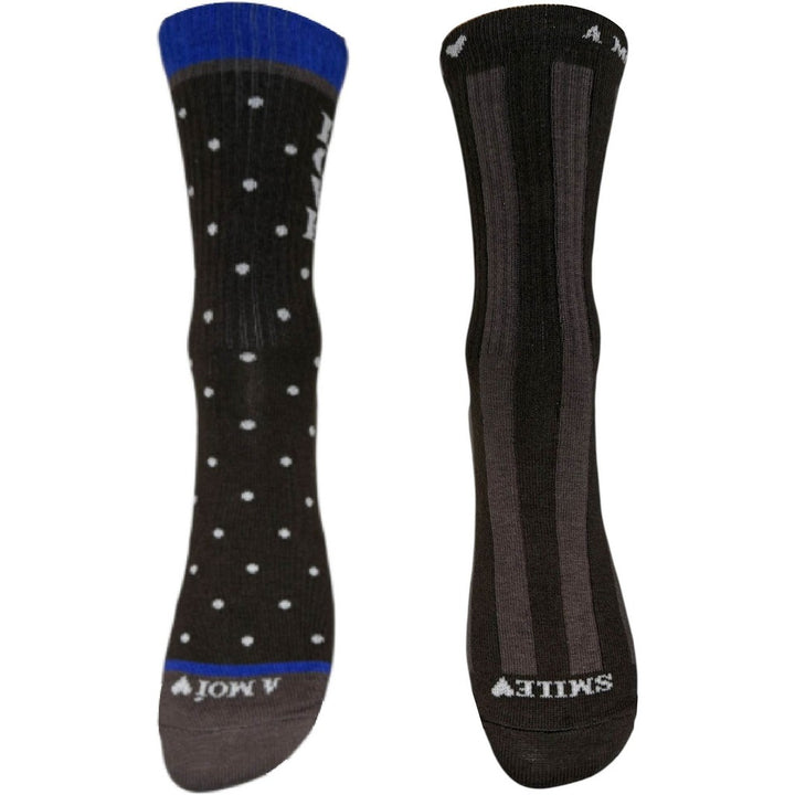 A MOÌ APS Love 2-Pack Sock Brown/Blue Ancle sock Brown/Blue